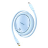 Kabel BASEUS Free2Pull USB-C-Lightning 1m 20W (niebieski)
