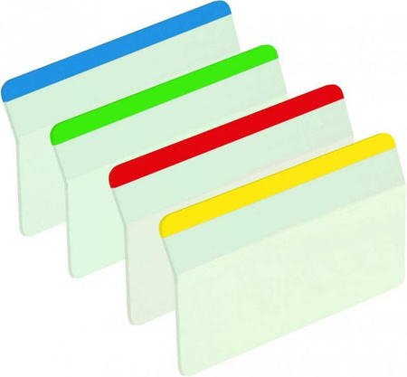 ZAKŁADKI INDEKSUJĄCE FOLIOWE 50,8X38,1MM 3M POST-IT® DO ARCHIWIZACJI 686-A1 MIX*4 4*6SZT