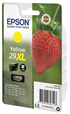 TUSZ ORYGINALNY EPSON T2994 C13T29944012 YELLOW 6,4 ML