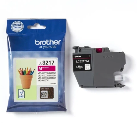 TUSZ ORYGINALNY BROTHER LC3217M MAGENTA 550 STRON