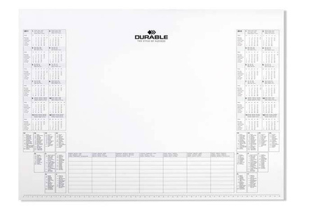WKŁAD DO PODKŁADU 410X570MM Z KALENDARZEM NA 2025/2026 ROK DURABLE 729202 25KRT