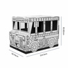 ZESTAW 5 x AUTOBUS DO KOLOROWANIA FELLOWES 100130976 5 + 1 x DOMEK DO KOLOROWANIA FELLOWES 100053827