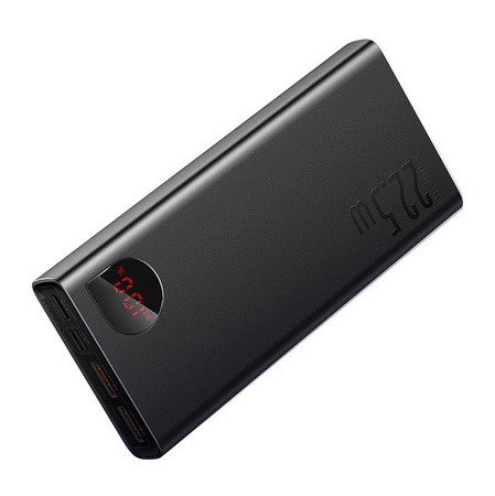 Powerbank Baseus Adaman Metal, 20000mAh, 2xUSB, USB-C, Lightning, microUSB  22.5W (czarny)