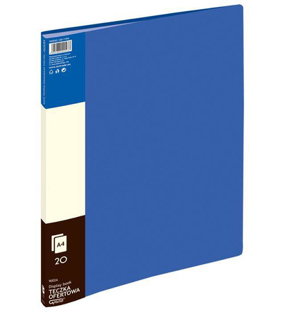 ALBUM OFERTOWY A4 GRAND 9002 120-1194 NIEBIESKL PVC 20 KIESZENI