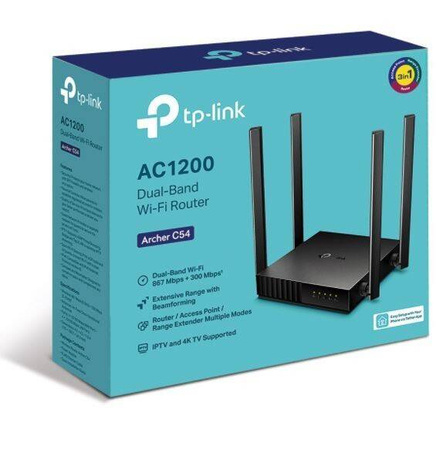 TP-LINK ROUTER ARCHER C54AC1200 1WAN 4LAN