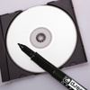 MARKER CD/DVD D.RECT CZERWONY 1.0MM