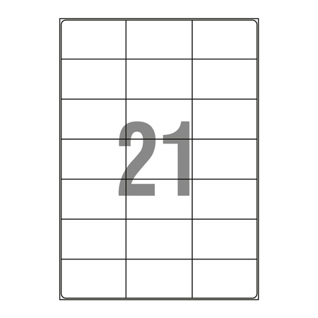 ETYKIETY SAMOPRZYLEPNE 70X42.3MM EMERSON 017 QCT BIAŁE 25ARK*21SZT