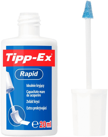 KOREKTOR W PŁYNIE 20ML TIPP-EX RAPID 20 ML 8859914 Z APLIKATOREM GĄBKA