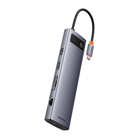 HUB 11W1 BASEUS STARJOY METAL GLAM SERIES, USB-C DO HDMI +VGA + 3 X USB 3.0 + USB 2.0+USB-C PD + RJ45 + SD/TF +3,5MM