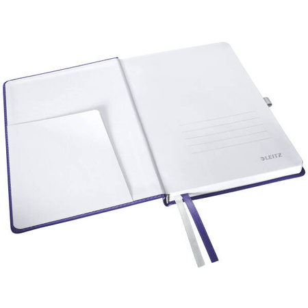 NOTATNIK A5 LEITZ STYLE 44860069 TYTANOWY BŁĘKIT W KRATKĘ TWARDA OPRAWA 80 KARTEK