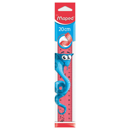 LINIJKA PLASTIKOWA 20CM MAPED TWIST’N FLEX PULSE NIEŁAMLIWA 
