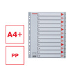 PRZEKŁADKI 1-12 A4 MAXI ESSELTE 100125 SZARY PP