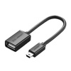 Adapter UGREEN US249 USB-A OTG-mini USB (czarny)