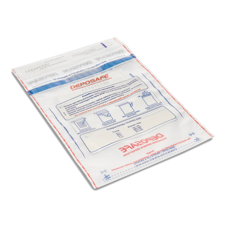 KOPERTY BEZPIECZNE B5+ EMERSON DEPOSAFE TRANSPARENTNE Z NADRUKIEM 100SZT