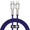 KABEL USB-C DO LIGHTNING BASEUS CAFULE, PD, 20W, 1M (FIOLETOWY)