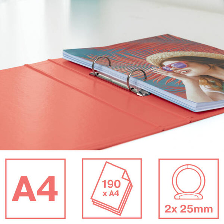SEGREGATOR A4 ESSELTE COLOUR'BREEZE 42 MM 628433 KORALOWY RINGOWY 