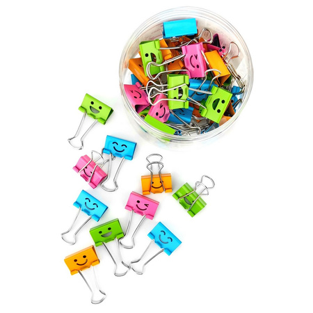 KLIPY 25MM D.RECT MIX BUŹKI 48SZT