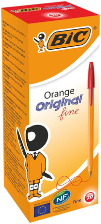 Długopis BIC ORANGE 8099241 czerwony 0.7mm pomarańczowa obudowa