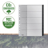 PRZEKŁADKI 1-20 A4 LEITZ RECYCLE 12110000 CZARNY PP