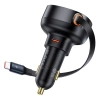 Ładowarka samochodowa Baseus Enjoyment Pro z kablem USB-C, 60W (czarna)