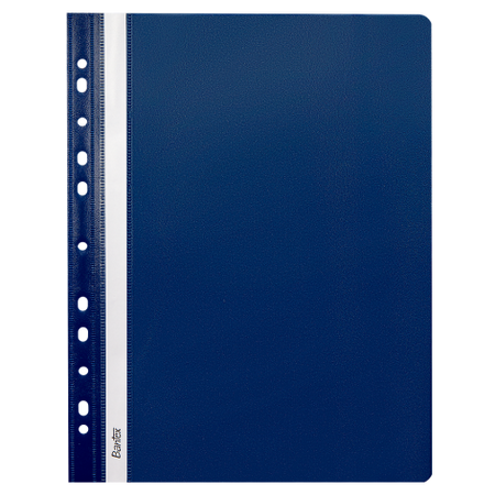 SKOROSZYT Z PERFORACJĄ I PASKIEM DO OPISU A4 BANTEX 400076701 GRANATOWY PP