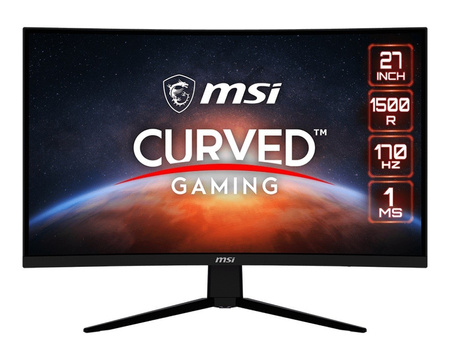 MSI MONITOR 27 CALI G273CQ LED/QHD/CURVED/170HZ/CZARNY