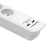 QOLTEC LISTWA ANTYPRZEPIĘCIOWA | 8 GNIAZD | 2XUSB | 1.8M | BIAŁA