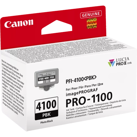 CANON ORYGINALNY INK / TUSZ PFI-4100 PBK, 6777C001, PHOTO BLACK, 80ML