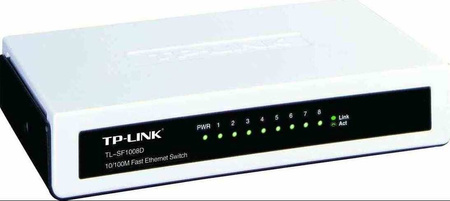 TP-LINK SF1008D SWITCH L2 8X10/100 DESKTOP