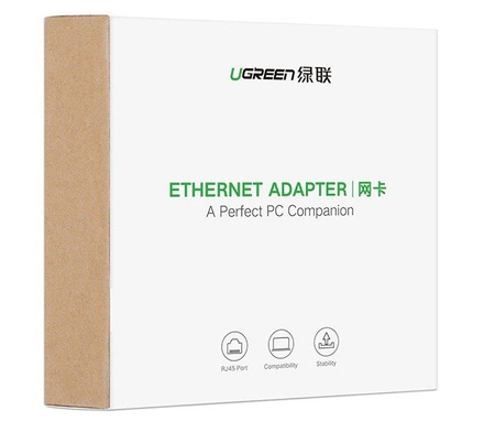 ADAPTER ZEWNĘTRZNY GIGABIT ETHERNET USB 3.0 UGREEN   MC209(SZARY)