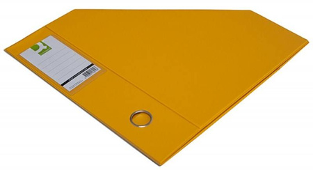 POJEMNIK NA CZASOPISMA A4/76MM Q-CONNECT ŻÓŁTY PVC