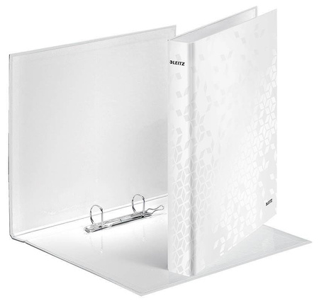 Segregator A4 laminowany LEITZ WOW 40mm 42410001 biały