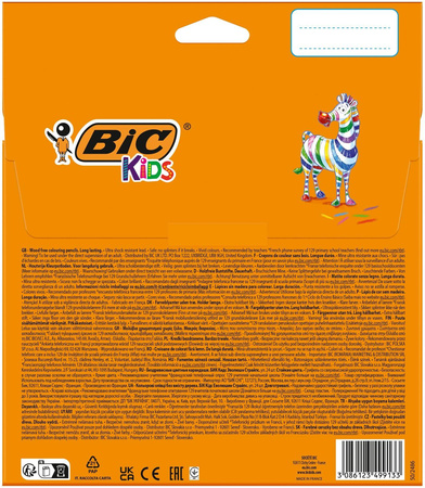 KREDKI OŁÓWKOWE BIC KIDS ECO EVOLUTION STRIPES 9505251 MIX*24