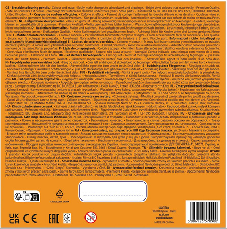 KREDKI OŁÓWKOWE BIC KIDS EVOLUTION ILLUSION 987869 MIX*24