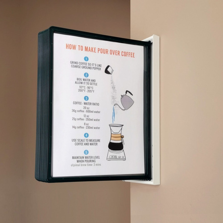 SYSTEM PREZENTACYJNY NAŚCIENNY Z 10 PANELAMI A4 LEVIATAN ZIELONY