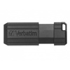 VERBATIM USB FLASH DISK, USB 2.0, 64GB, PINSTRIPE, STORE N GO, CZARNY, 49065, USB A, Z WYSUWANYM ZŁĄCZEM