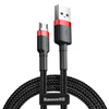 Kabel BASEUS Cafule USB-A-micro USB 2m (czerwono-czarny)