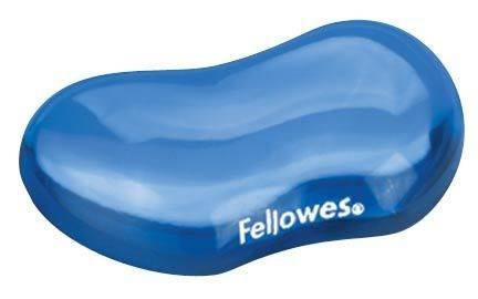 PODKŁADKA POD NADGARSTEK ŻELOWA FELLOWES CRYSTAL 91177-72 NIEBIESKA