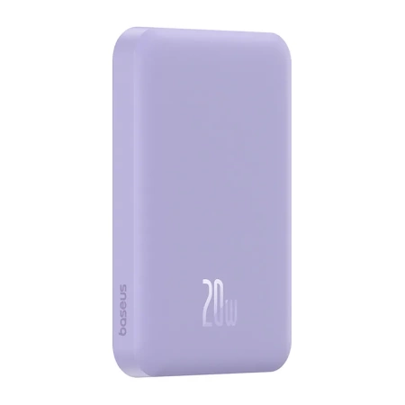 Powerbank BASEUS magnetyczny mini 5000mAh 20W (fioletowy)