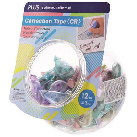 KOREKTOR W TAŚMIE 4.2MMX12M PLUS WH-1804-50P SŁOIK 50SZT