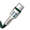 KABEL USB-C DO USB-C BASEUS CAFULE, 100W, 2M (ZIELONY)