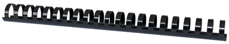 GRZBIET PLASTIKOWY 25MM (240 KARTEK) OFFICE PRODUCTS CZARNY 50 SZT.