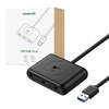 HUB UGREEN CR113 USB DO 4X USB 3.0 5GBPS, 1M (CZARNY)