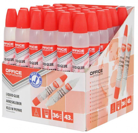 KLEJ W PŁYNIE OFFICE PRODUCTS 43ML DWUSTRONNY