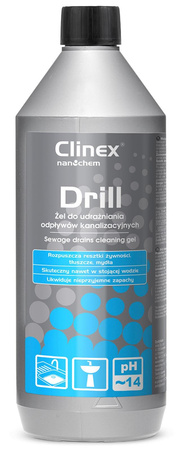 ŻEL DO UDRAŻNIANIA ODPŁYWÓW KANALIZACYJNYCH CLINEX DRILL 1L