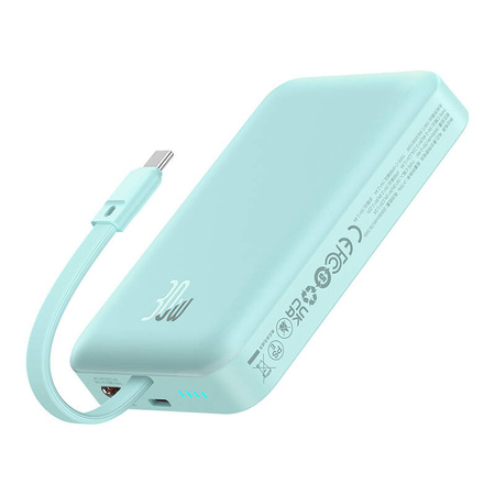 POWERBANK MAGNETYCZNY BASEUS MAGNETIC MINI 10000MAH, USB-C 30W MAGSAFE (NIEBIESKI)