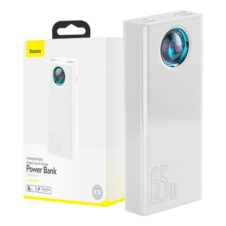 Powerbank BASEUS Amblight 30000mAh 65W (biały)