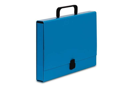 Teczka z rączką A4 VAUPE CLASSIC 304/19 jasno niebieska tektura powlekana PP 2mm 40mm