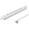 QOLTEC LISTWA ANTYPRZEPIĘCIOWA | 8 GNIAZD | 2XUSB | 1.8M | BIAŁA
