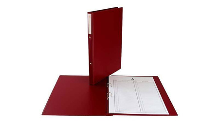 Teczka do akt osobowych BIUR-FOL TD-12-06  bordowa PVC 2R/20mm